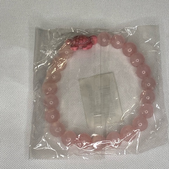 The Natural Stone Sea Turtle Bracelet Pink NIP - Picture 1 of 2